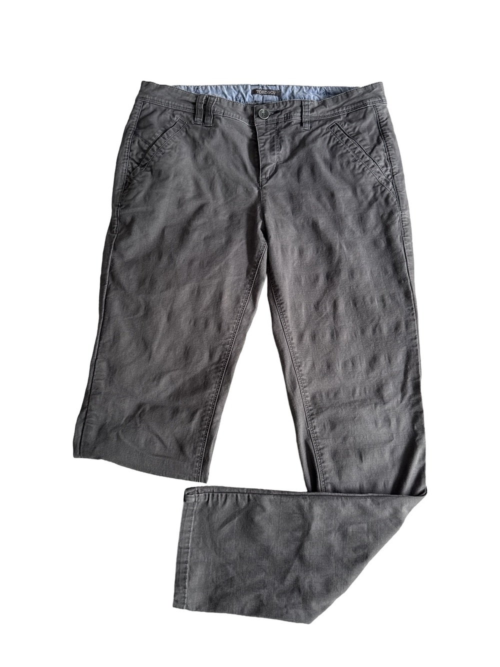 TOAD & CO Pants Women's 10 Gray Jean Stretch Leg Zip Fly Casual Pocket Outdoor